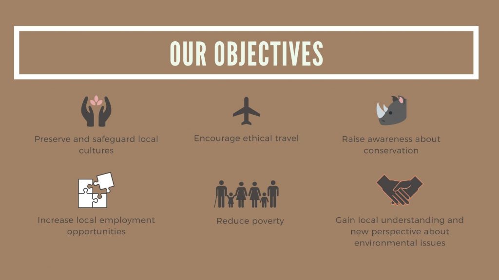 objectives in terms of responsible travel